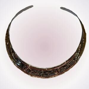 Mixed Metal Collared Necklace | Sz OS